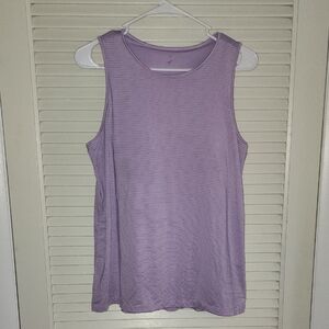 Skechers GOwalk Move Tank Top – Lavender Purple, Size L (Built-In Bra)